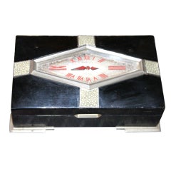 Alfred Dunhill Art Deco clock box