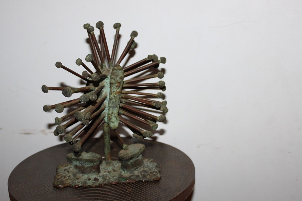 This is an unusual bronze by Klaus Ihlenfeld. The form and patina are very dynamic .This item was purchased directly from the artist by the person we acquired it from.
It is signed K. I.