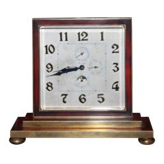 Vintage Turler perpetual calendar moon phase clock