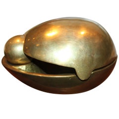 Unusual Italian modernist puzzle bronze