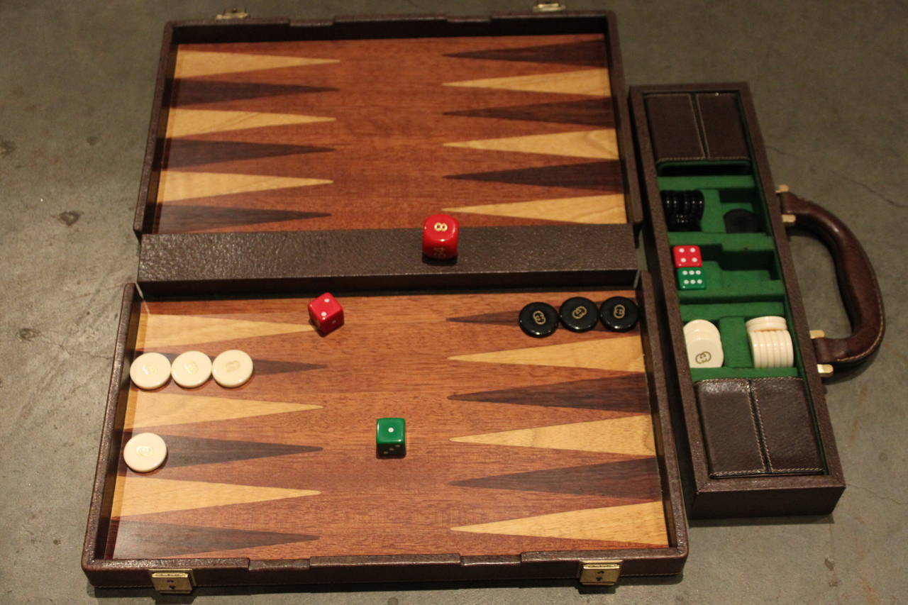 Late 20th Century Vintage Gucci Travel Backgammon