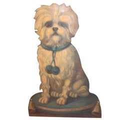 English Hand Painted Terrier Umbrella Stand