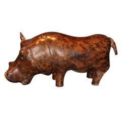Abercrombie and Fitch Hippo footstool