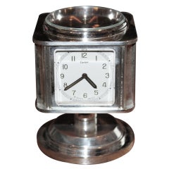 Rare Cartier Clock Barometer Weather Station