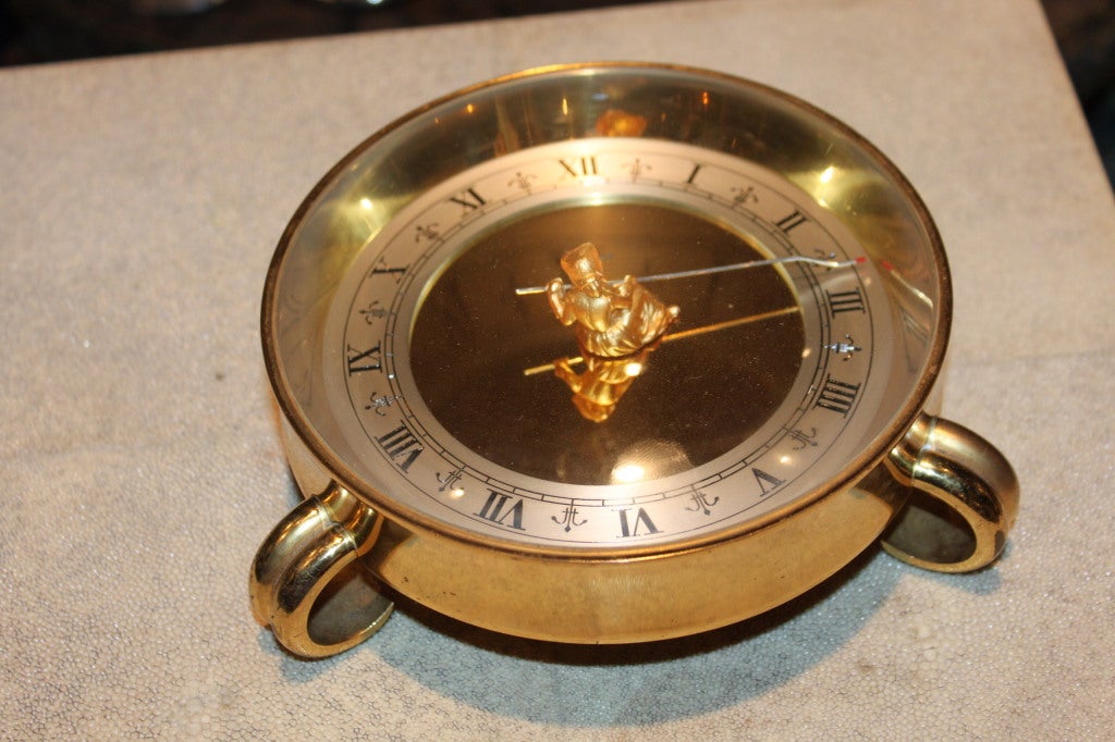 Rare GUBELIN mystery clock. A Mystery clock is constructed as to run without gears or a visible source of power. They are expensive to make and hard to find