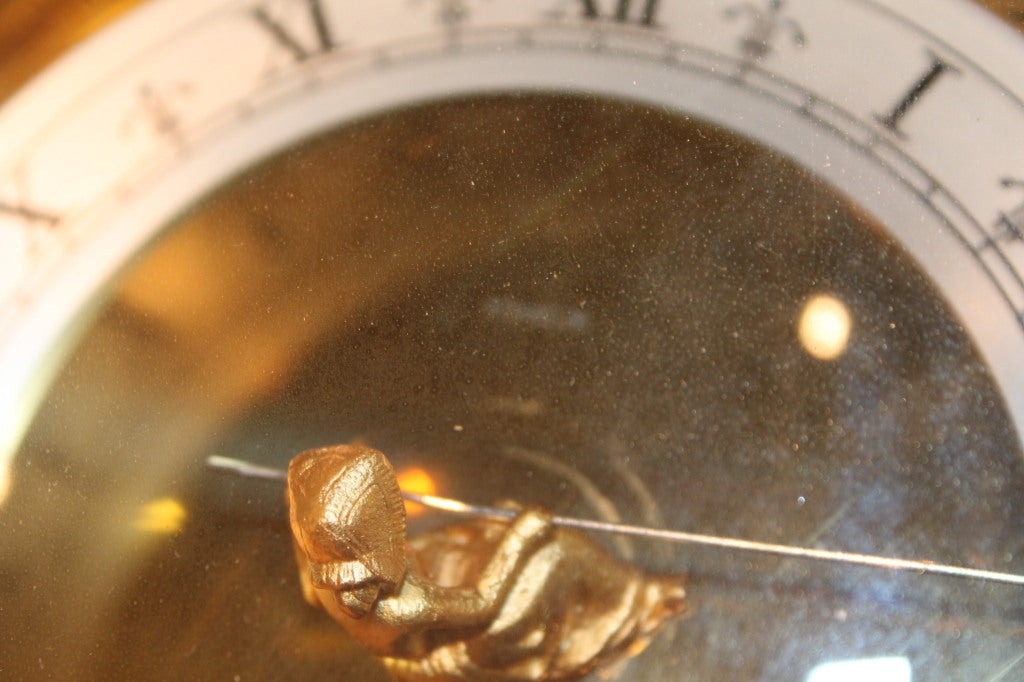 Mid-20th Century Rare Gubelin Mystery clock