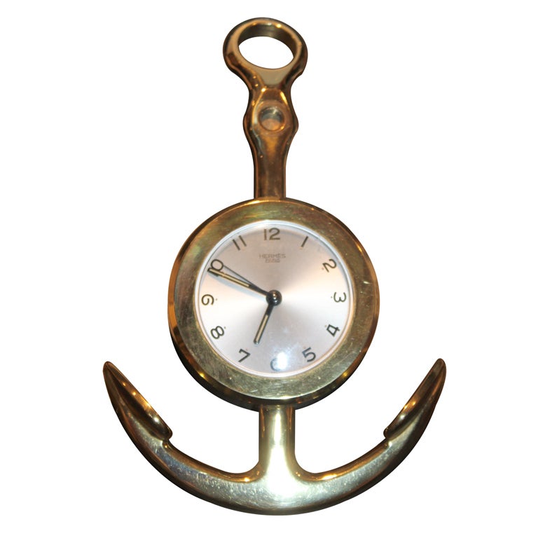 Hermes Anchor Clock For Sale