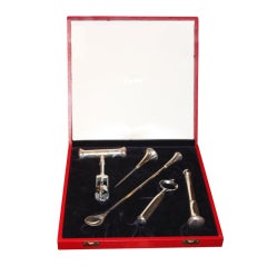 Beautiful Cartier fitted  bar set