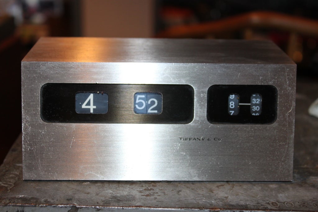 Tiffany & Co Aluminum Digital Clock with Alarm