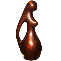 Amazing French Figural Bronze Sculpture / Water pitcher
