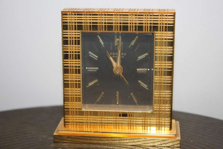 Hermes Desk Clock at 1stDibs hermes table clock