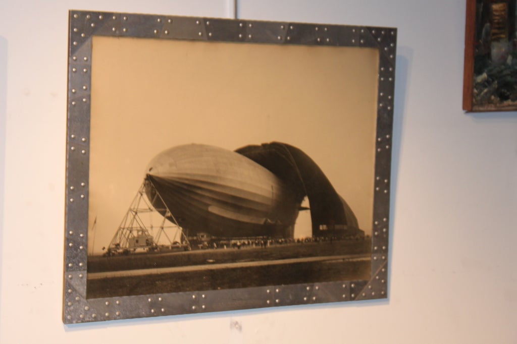 Important Margaret Bourke - White Zeppelin photo
