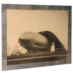 Important Margaret Bourke - White Zeppelin photo