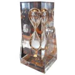 Vintage The Best Lucite Hourglass