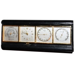 Rare and Unusual Hermes Clock and Weather Station