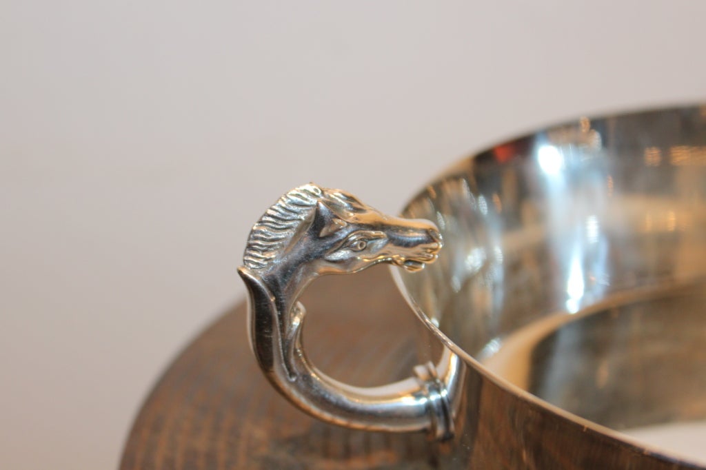 French Hermes Equestrian Double dish For Sale