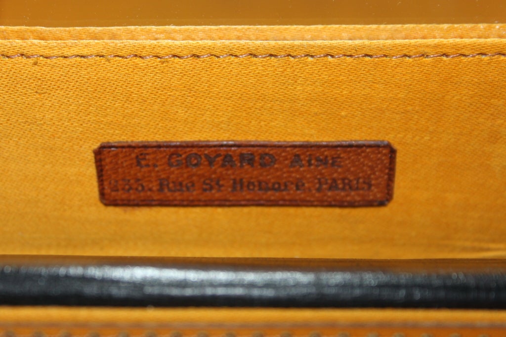 Fabric Rare Goyard Train Case