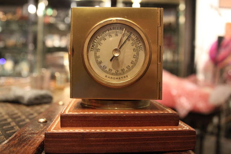 Rare Hermes -Dupre lafon weather station Clock In Excellent Condition In New York, NY