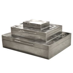 Asprey Sterling Triple Box