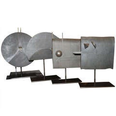 Collection Of 4 Modernist Bronzes By John Brian Chepulis
