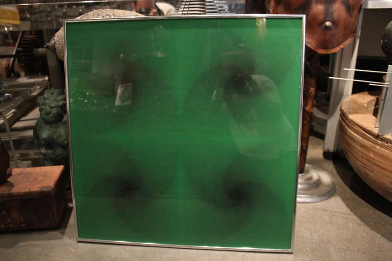 Amazing Precisionist And Modern Painiting On Plexiglass By Elizabeth Slaney