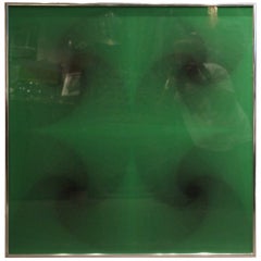 Amazing Precisionist And Modern Painiting On Plexiglass By Elizabeth Slaney