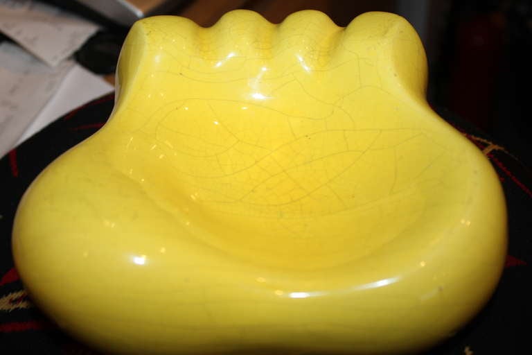 Mid-20th Century Jouve Ceramic Hand Ashtray