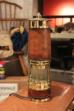 Vintage  Hermes and Baccarat 1950's Lantern Lamp