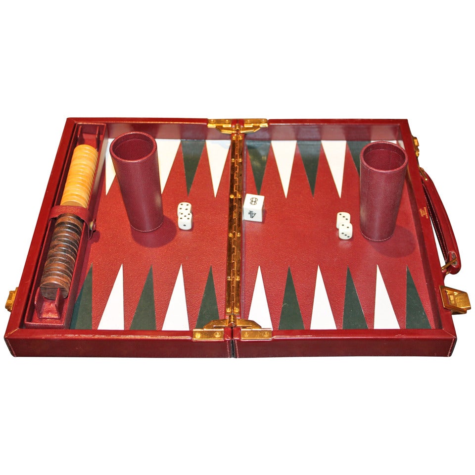 Raro set di Backgammon di Hermes su ordinazione
