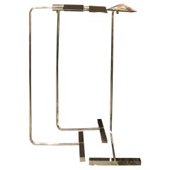 Group Of 3 Chrome Cedric Hartman Swivel-arm Reading Floor Lamps