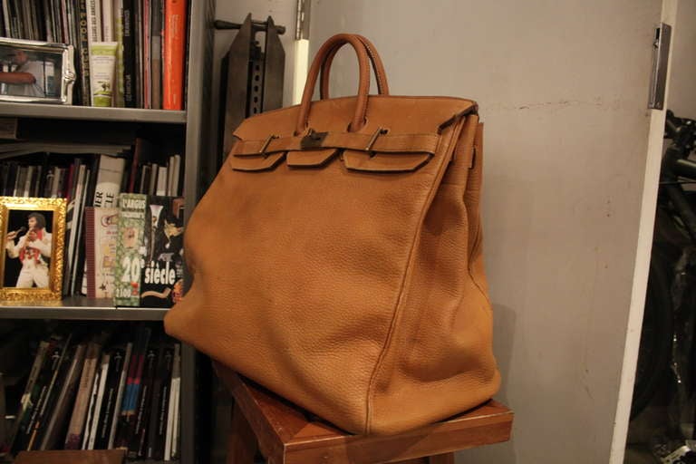Hermes 50cm HAC Travel Bag In Good Condition For Sale In New York, NY