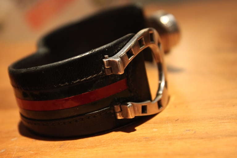 Late 20th Century Extremely Rare Gucci Sterling Horseshoe Form Watch 1970