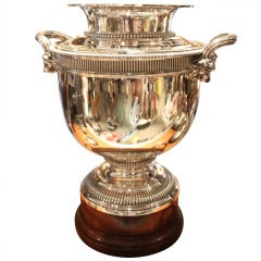 Monumental Cartier Sterling Silver Wine Cooler 1920