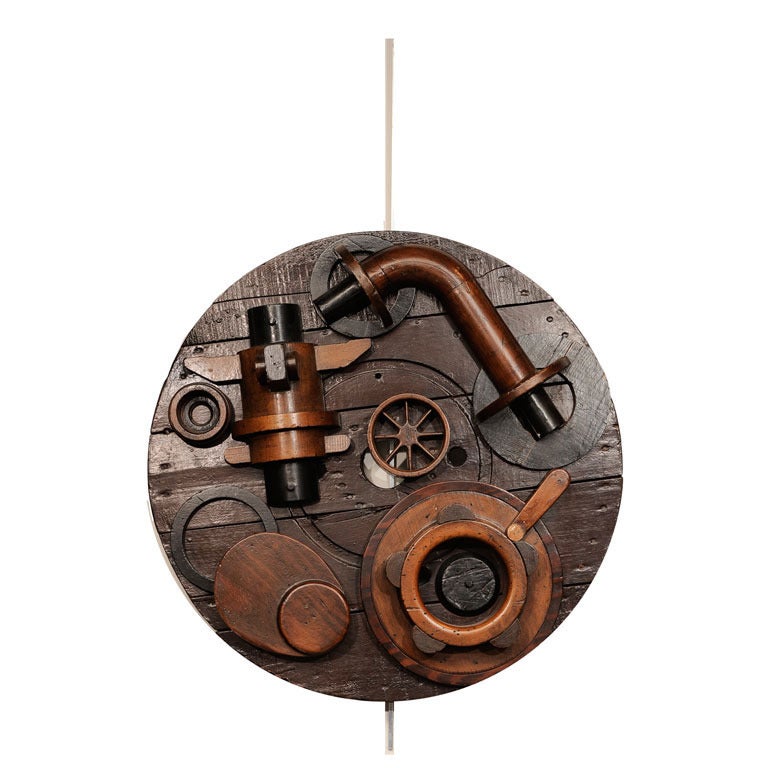 Assemblage Art Wall Sculpture "Refinery I"