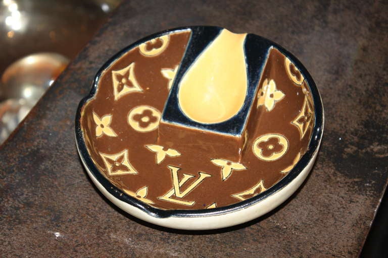 A Fine Louis Vuitton Ceramic Ashtray by Longwy France 1940 For Sale at  1stDibs