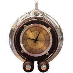 Retro Rare Hermes Jaeger Nautical Clock