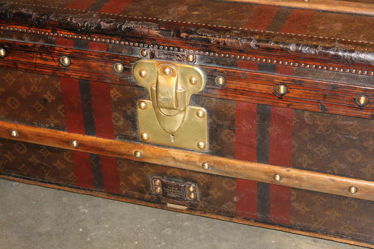 French Louis Vuitton Steamer Trunk For Sale