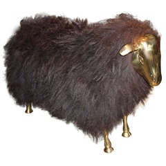 Sheep Form Stool In The Manner Of Lalanne French 1970
