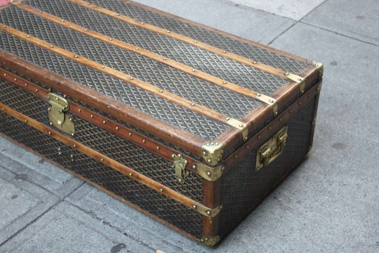 20th Century Rare Goyard Steamer Trunk / Coffee Table