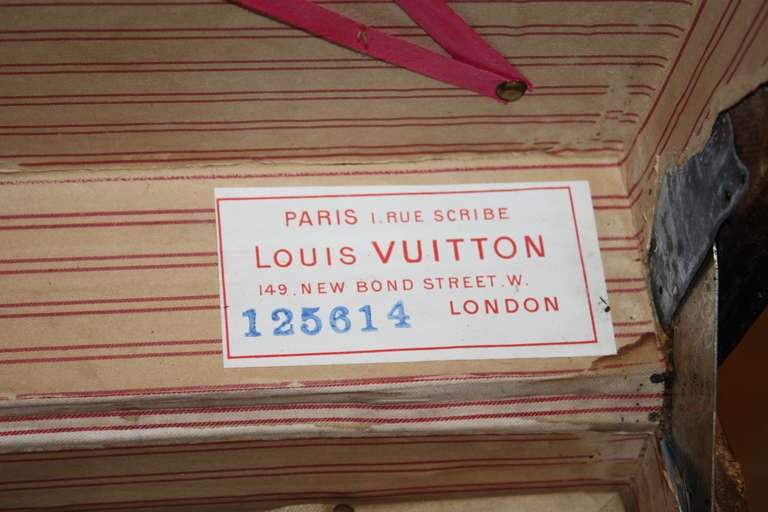 Mini Louis Vuitton Damier Checkerboard Motif Trunk 1920 2