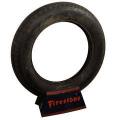 Vintage Cool Firestone Tire Trade Sign
