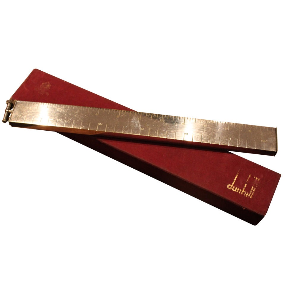 Rare Alfred Dunhill Ruler Lighter in Box, 1940 For Sale