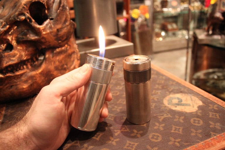 French Rare Dupont Twist Lighter For Sale