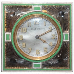 Deco Enamel Clock 