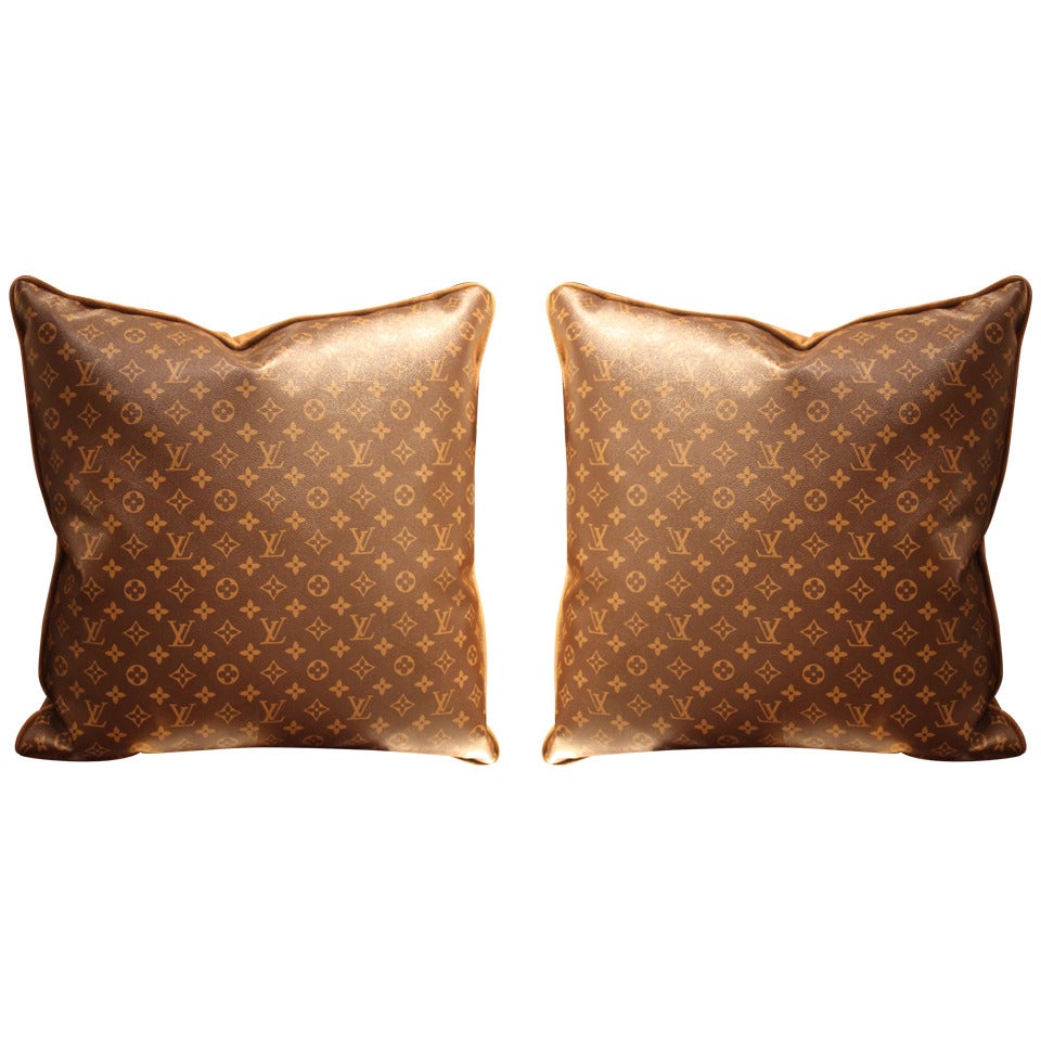 Large Louis Vuitton Throw Pillows For Sale