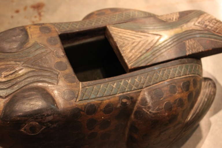 French Unique Giant Hermes Paris Frog Box