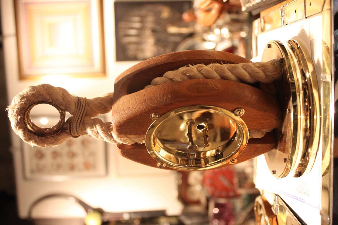 Hermes Jaeger Lecoultre Nautical Clock In Excellent Condition In New York, NY