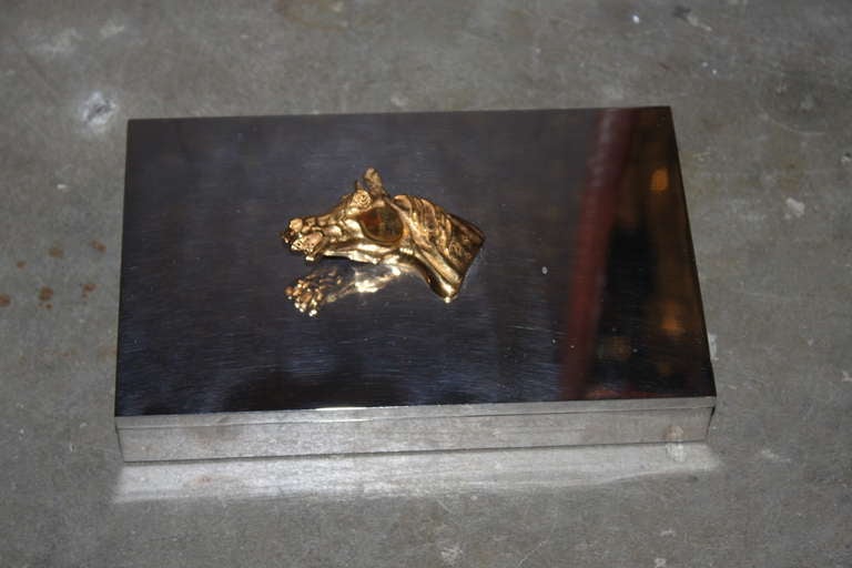 French Hermes Horse Head Box 1950