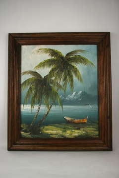 Tropical Storm Oil Painting