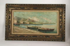 Vintage Ischia Island Oil Painting